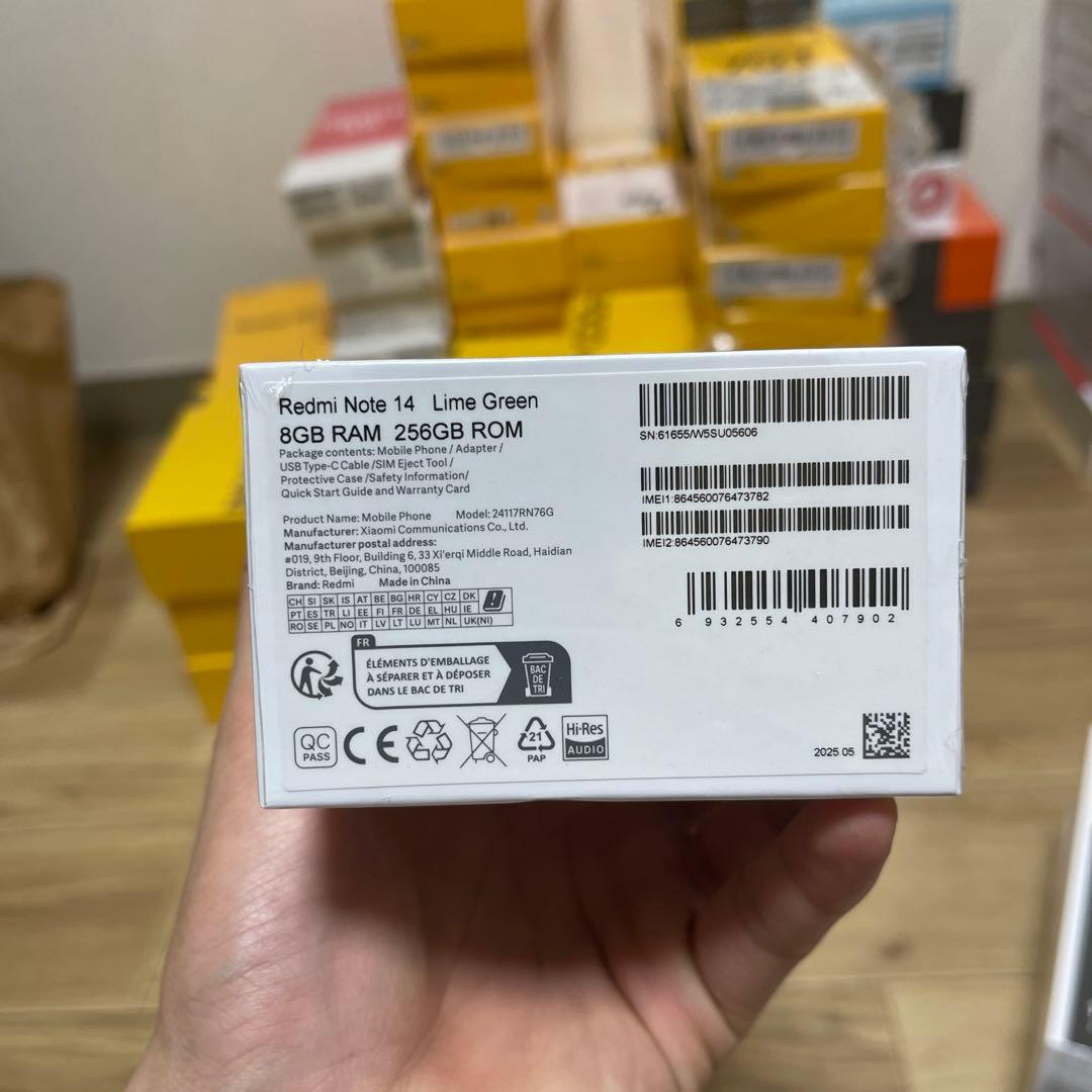 Xiaomi Redmi Note 14 8GB+256GB ライムグリーン