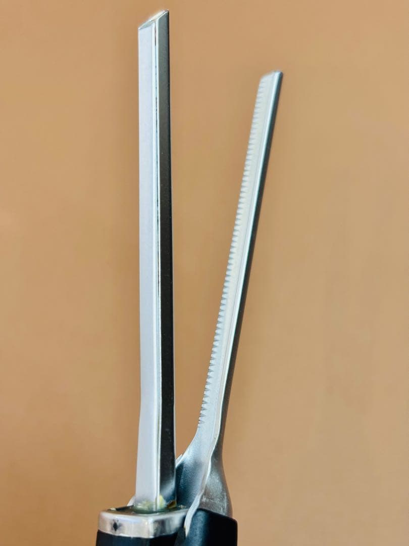 超美品　LENZ α-4 レンツアイロン クシ目　5角4㎜　理容アイロン
