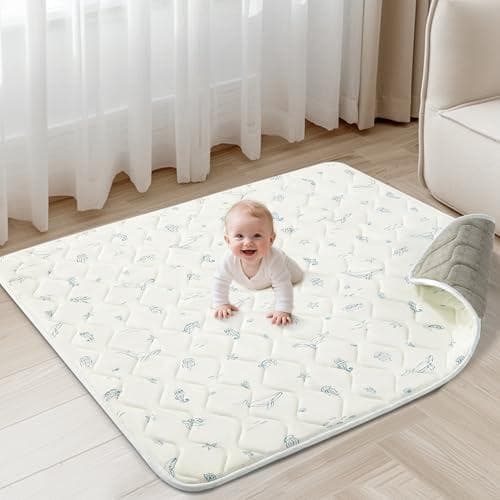 Fortella プレイマット ベビーマット 120×120cm 極厚2cm *