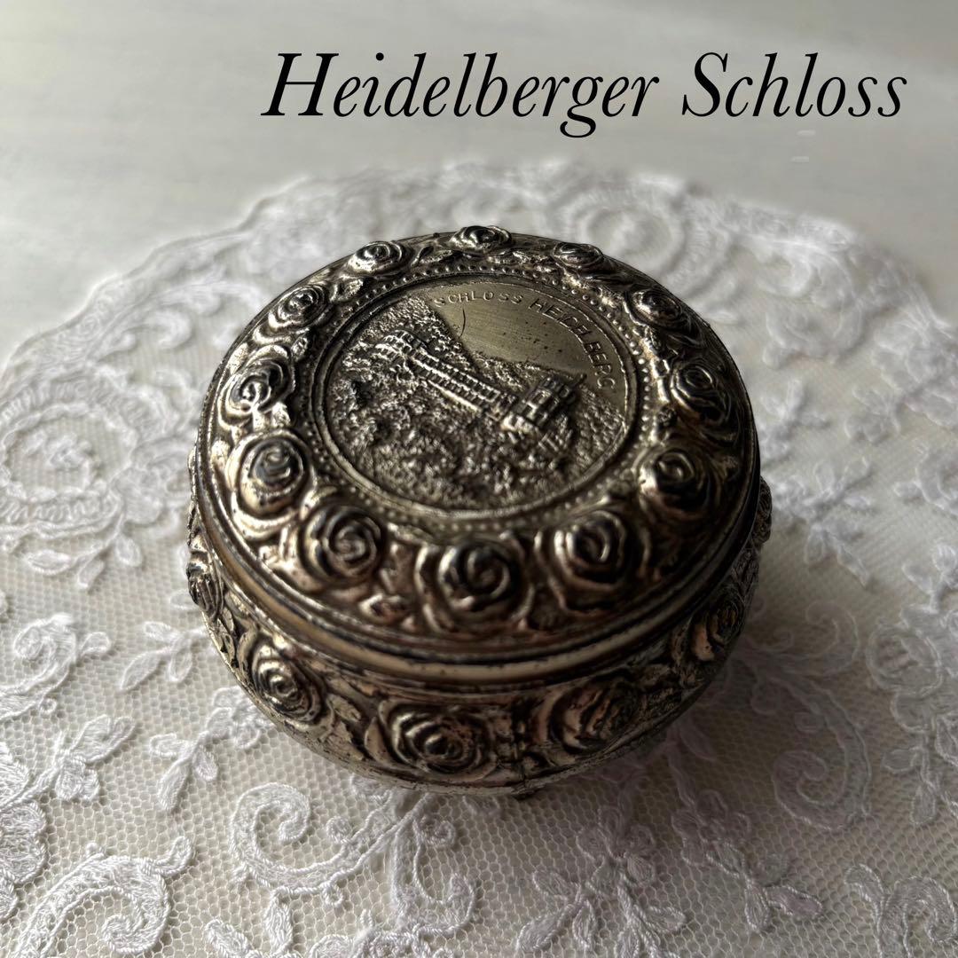 【ドイツ ハイデルベルク城】アクセサリー ジュエリー 宝石箱 ブロカント 薔薇