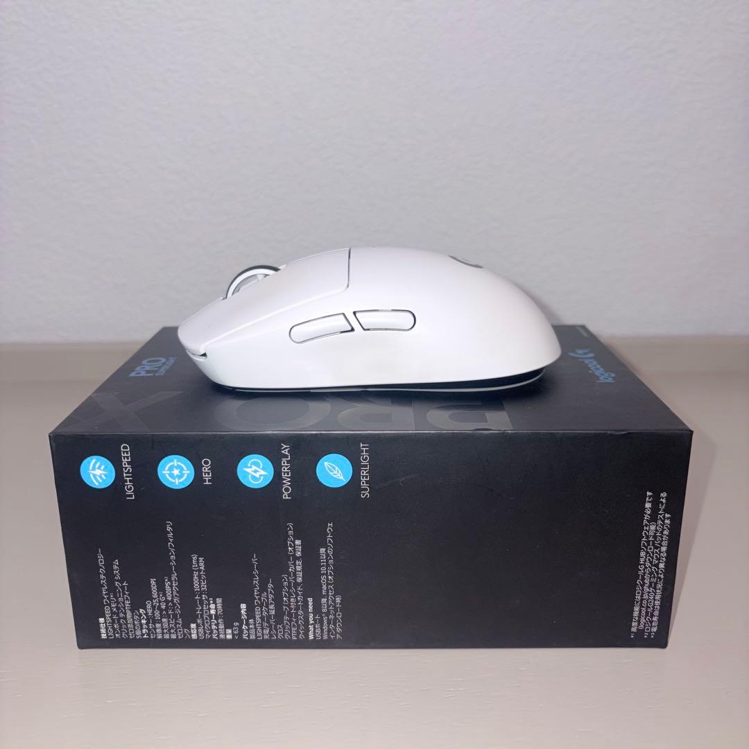 ロジクール G PRO X SUPERLIGHT ホワイト ゲーミングマウス