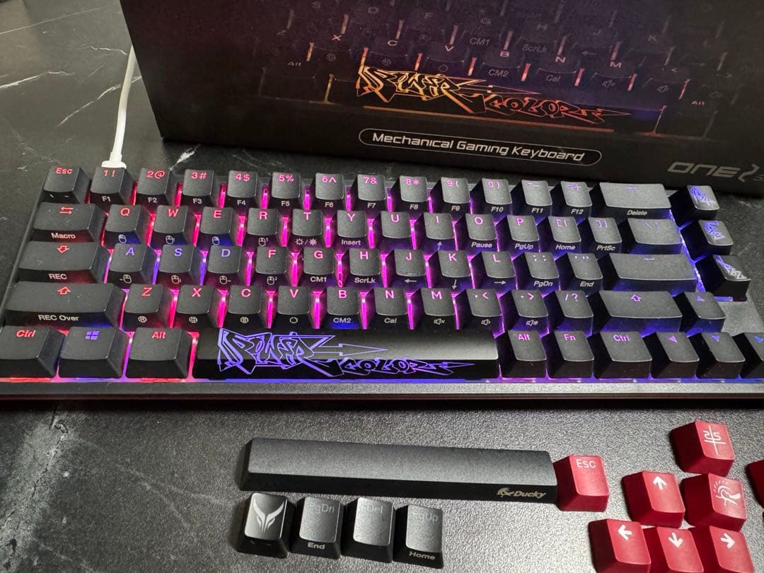 ダッキーキーボードパワーカラー茶軸