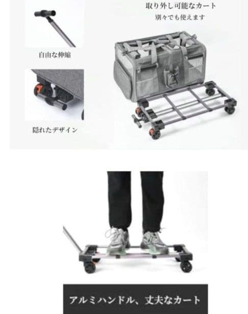 【新品未使用品】犬猫 キャリー ペットコンテナ　折りたたみコンパクトご機嫌移動