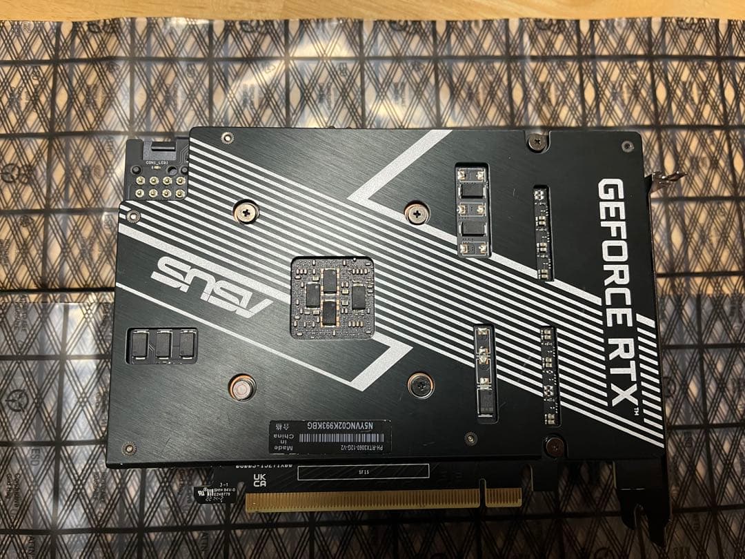 Geforce RTX3060 12GB ASUS シングルファン
