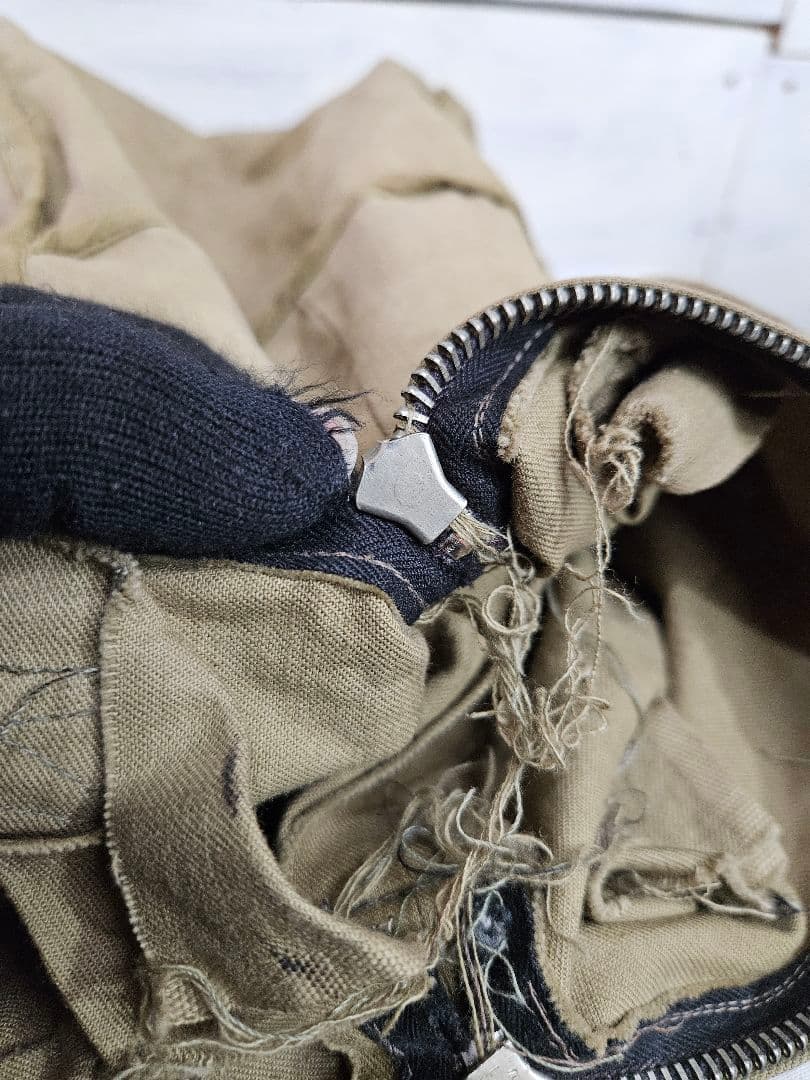 USA ANTIQUE 20-30s ミリタリーダッフルバッグ Hookless