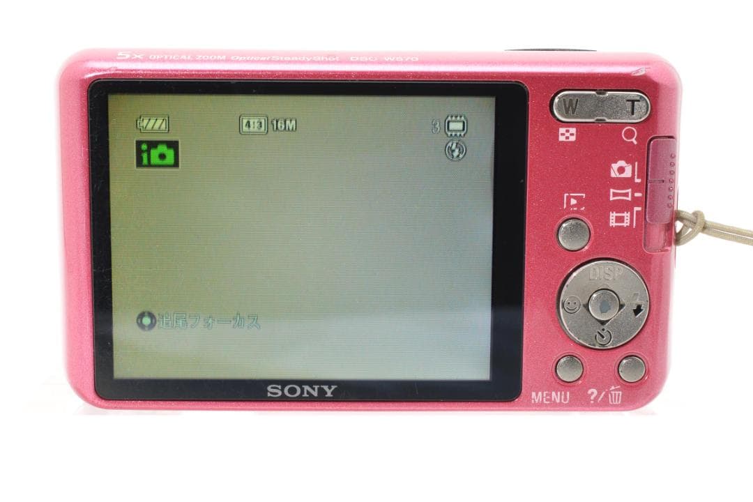 SONY Cyber-shot DSC-W570 ピンクデジカメ動作品#1853