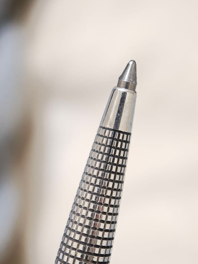 Parker75　ボールペン　スターリングシルバー　格子柄　シズレ　パーカー