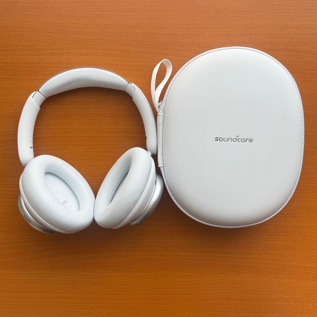 【新品】soundcore q45 ワイヤレスヘッドホン ホワイト ケース付き