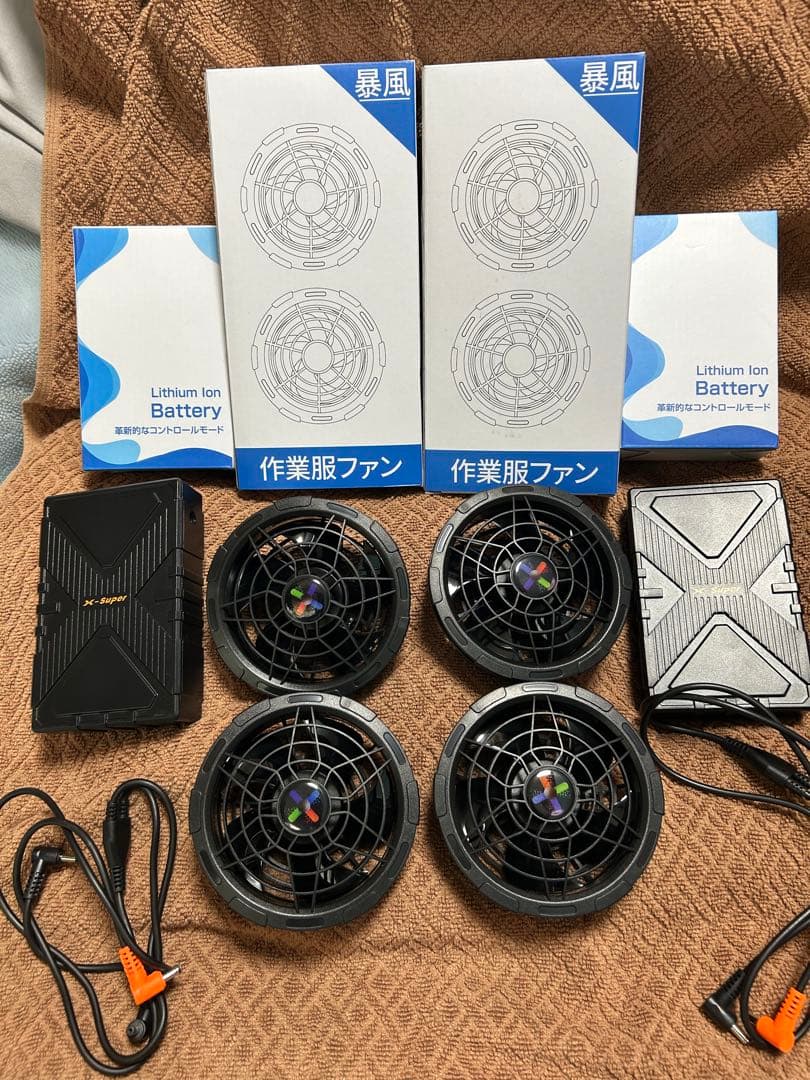 バートル半袖空調服、42vファンバッテリー2個セット