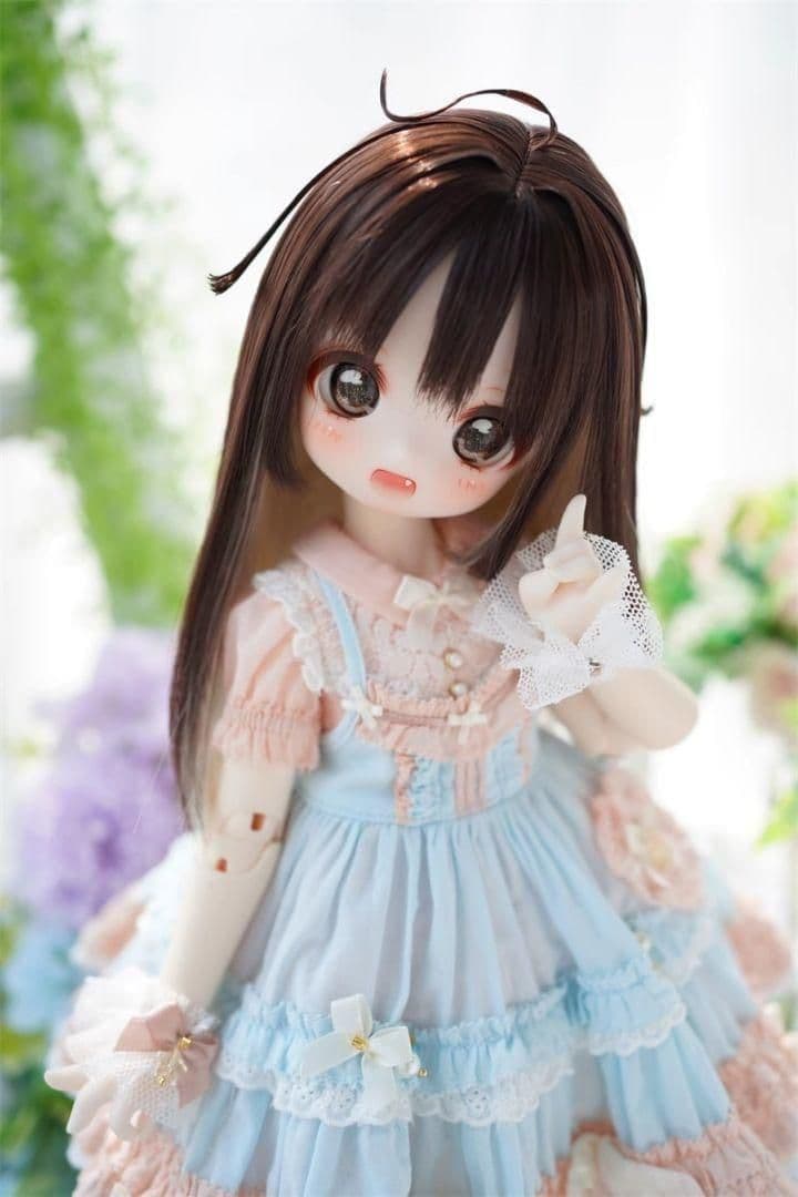 AS401 BJD 1/3 人形 ドール　用ウィッグ カツラ 耐熱 ハンドメイド
