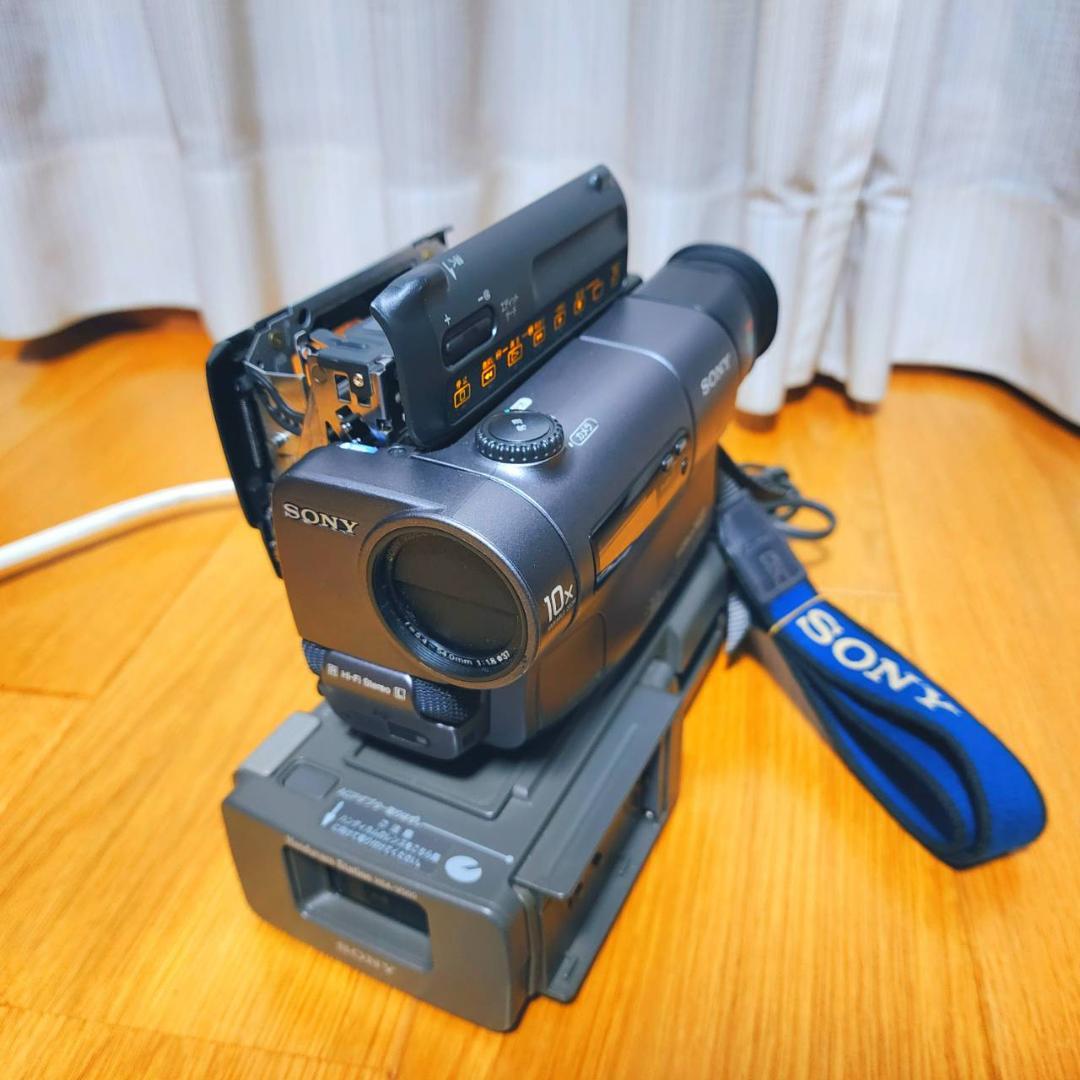 【動作確認済】SONY Hi8 高画質 ビデオカメラ ステーションセット