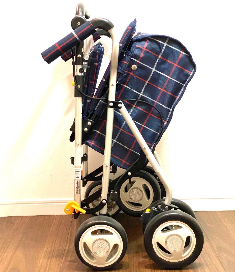 美品！幸和製作所 テイコブ ST07 座れるタイプ！折りたたみ式 シルバーカー