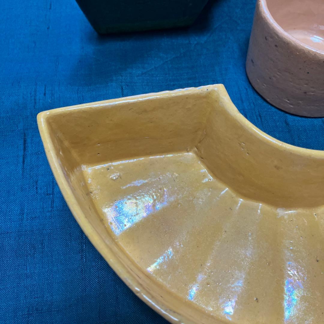 大樋長左衛門 食籠 蓋物 重箱 九谷焼 アンティーク