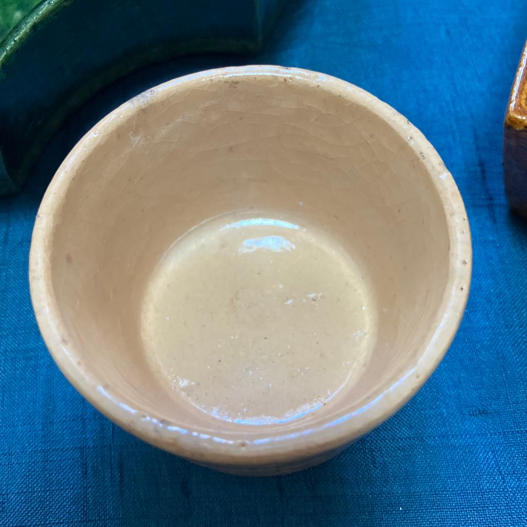大樋長左衛門 食籠 蓋物 重箱 九谷焼 アンティーク