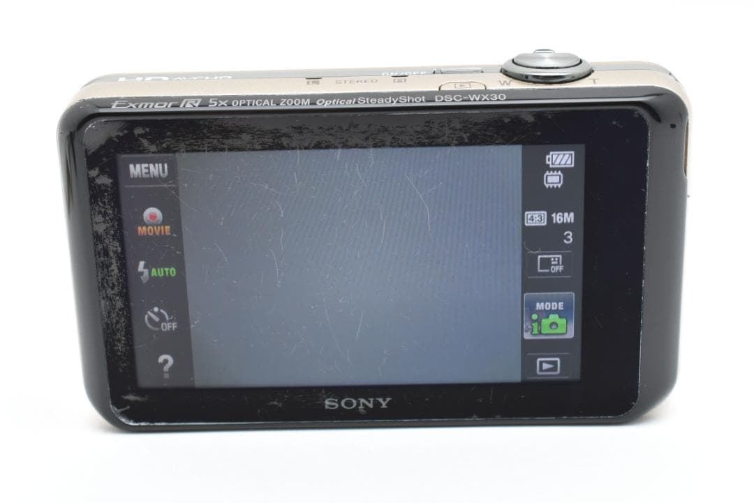 ソニー　SONY Cyber-shot DSC-WX30 ゴールド≪元箱付属≫