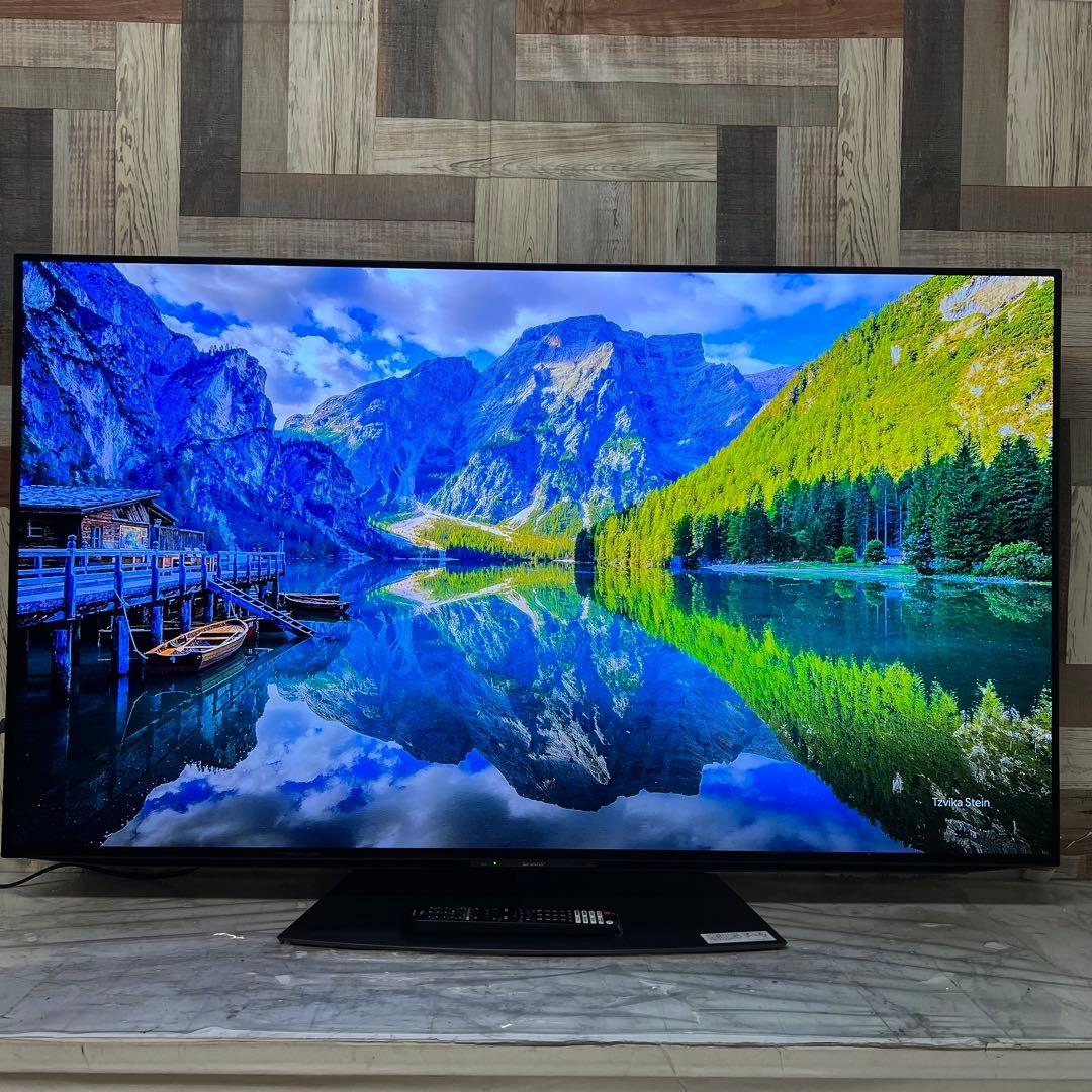 全国送料込❣️シャープ55型有機ELAndroidテレビ動画アプリ多数搭載