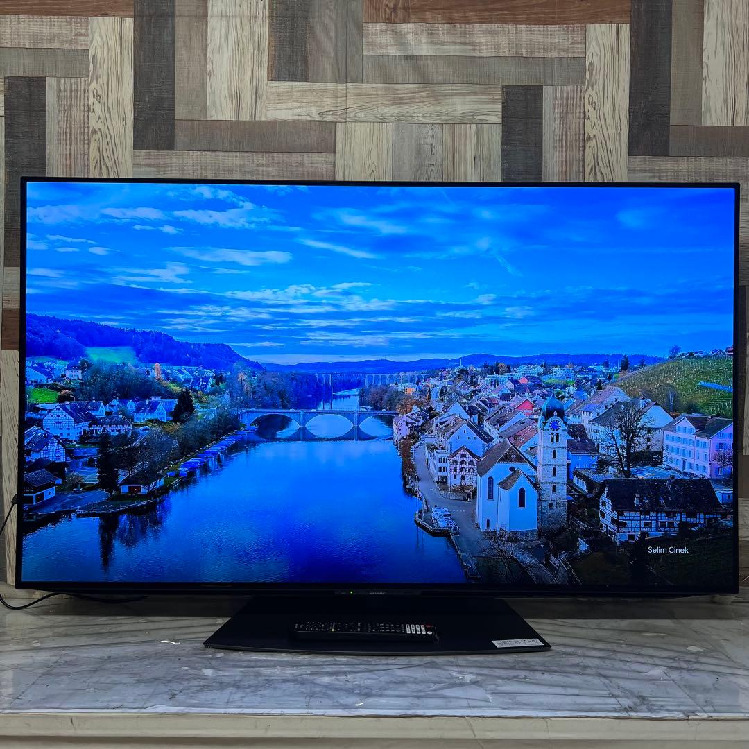 全国送料込❣️シャープ55型有機ELAndroidテレビ動画アプリ多数搭載