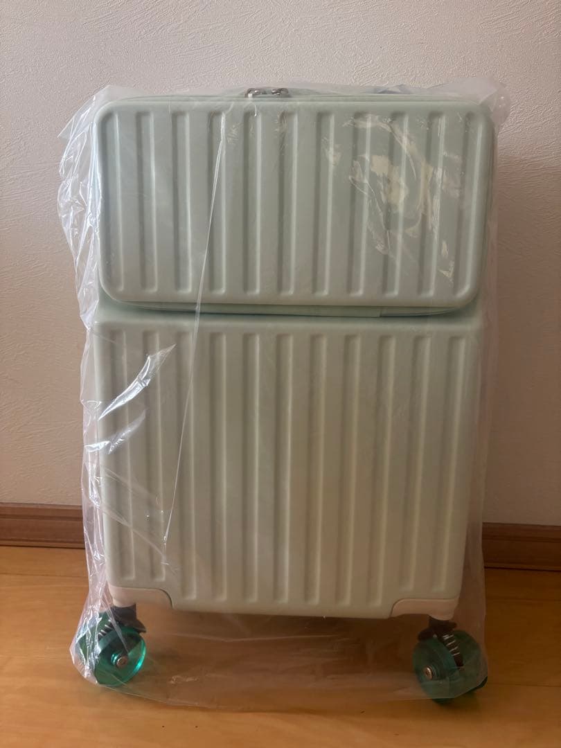スーツケース Sサイズ フロントオープン 機内持ち込み USB カップホルダー付