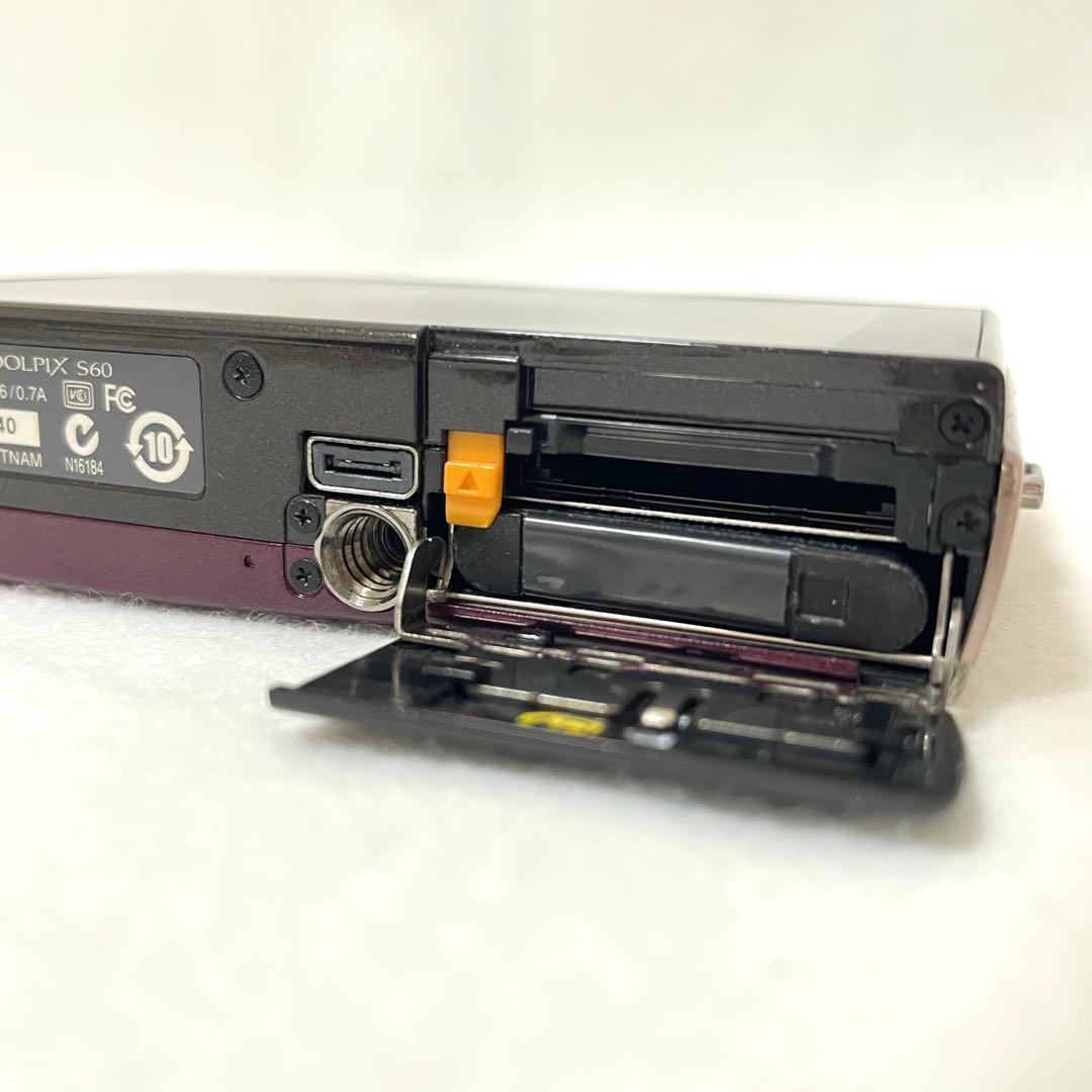 【動作確認済】Nikon COOLPIX S60 5倍光学ズーム　ニコンデジカメ