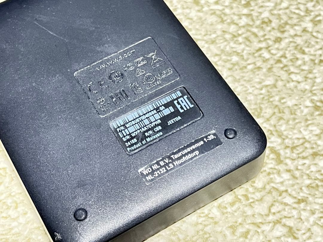 ポータブルHDD×4 セット (WD) 4TB USB3.0(type-A)