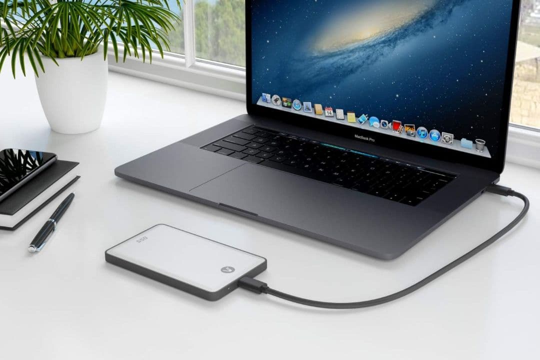 外付けSSD シルバー USB-C接続