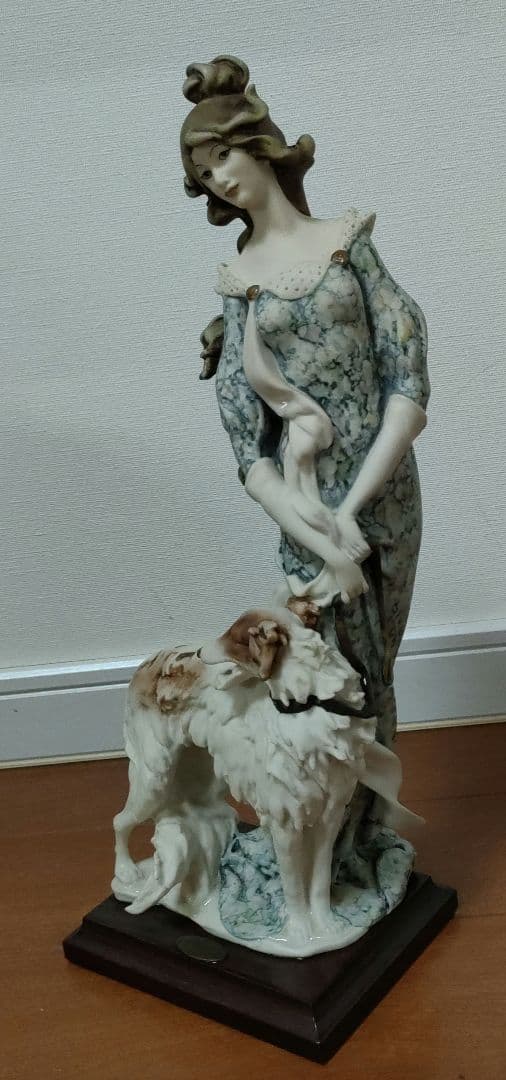 超希少なイタリア製 Lady with Borzoi（ボルゾイを連れた貴婦人）