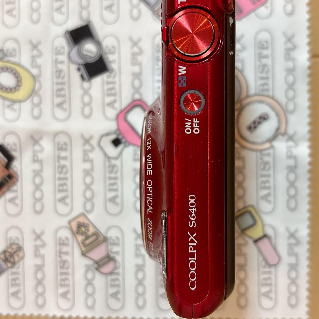 美品 レア Nikon COOLPIX S6400 ABISTE コラボ レッド