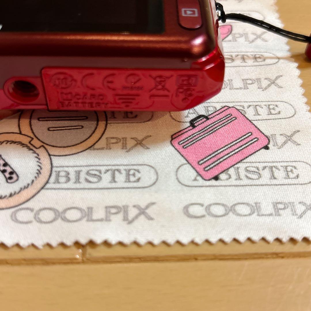 美品 レア Nikon COOLPIX S6400 ABISTE コラボ レッド