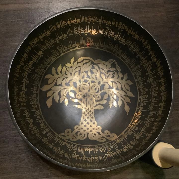 No8 チベット産 29cmチベタン 菩提樹 シンギングボウル