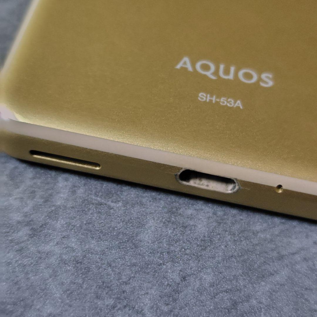 docomo AQUOS sense5G SH-53A★ゴールドカラー★中古品