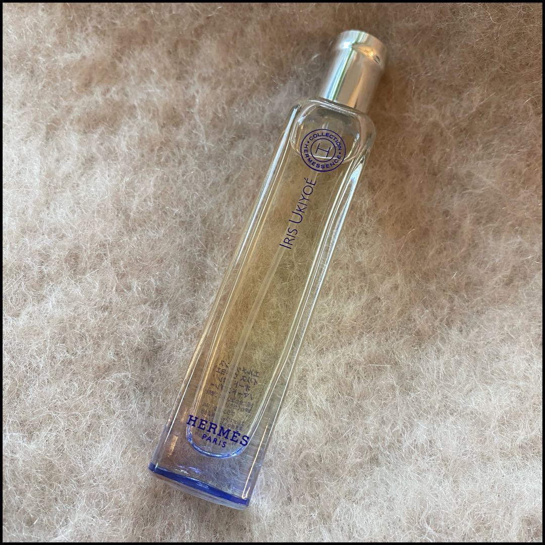 ほぼ未使用✨エルメス 香水 エルメッセンス イリスウキヨエ 15ml ポーチ 箱
