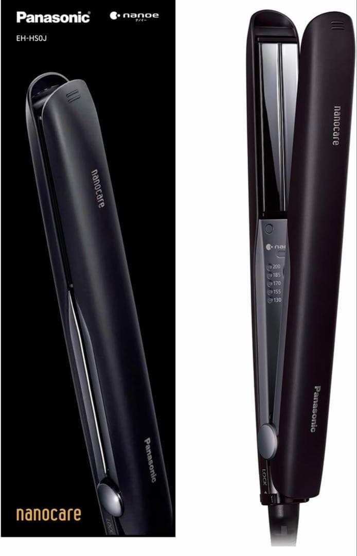 Panasonic ナノケア ストレートアイロン EH-HS0Jブラック