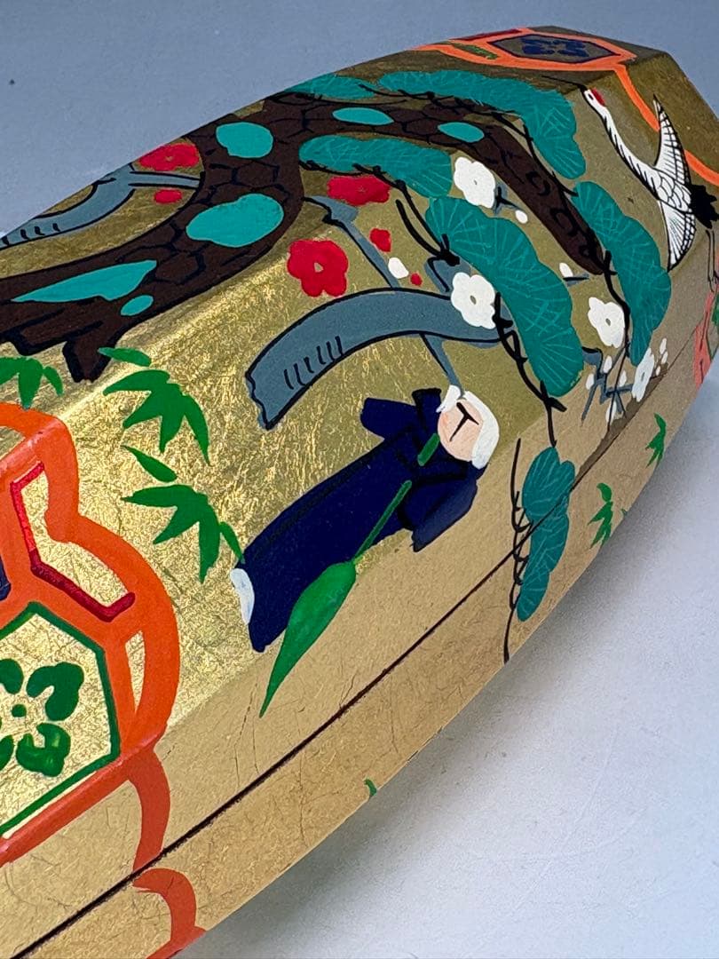 【中古品】中村湖彩造　ぶりぶり香合
