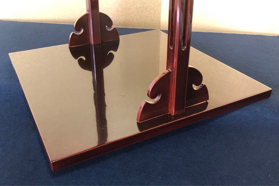 《R》茶道具 溜塗 淡々斎好 寿棚 組立式 元箱　260218け4