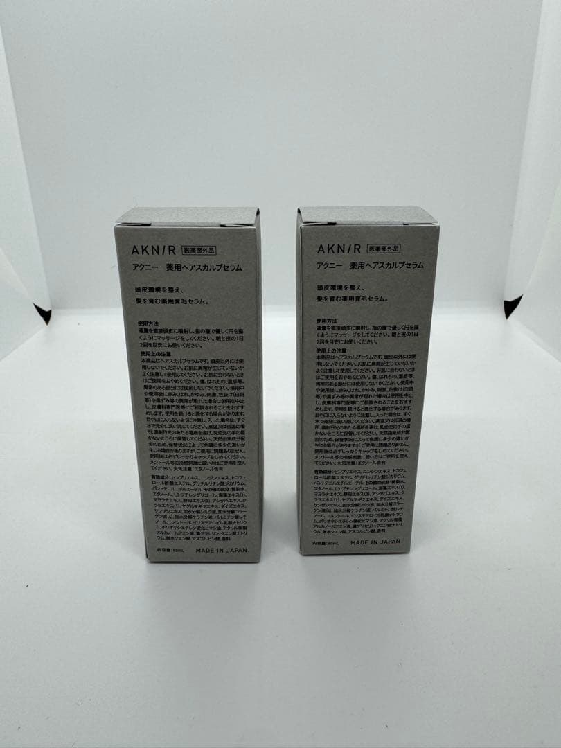 アクニー　薬用ヘアシャンプー＆ トリートメント、薬用ヘアスカルプセラムセット