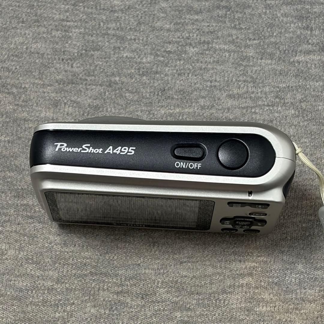 【美品】キヤノン PowerShot A495 シルバー デジカメ 箱付き