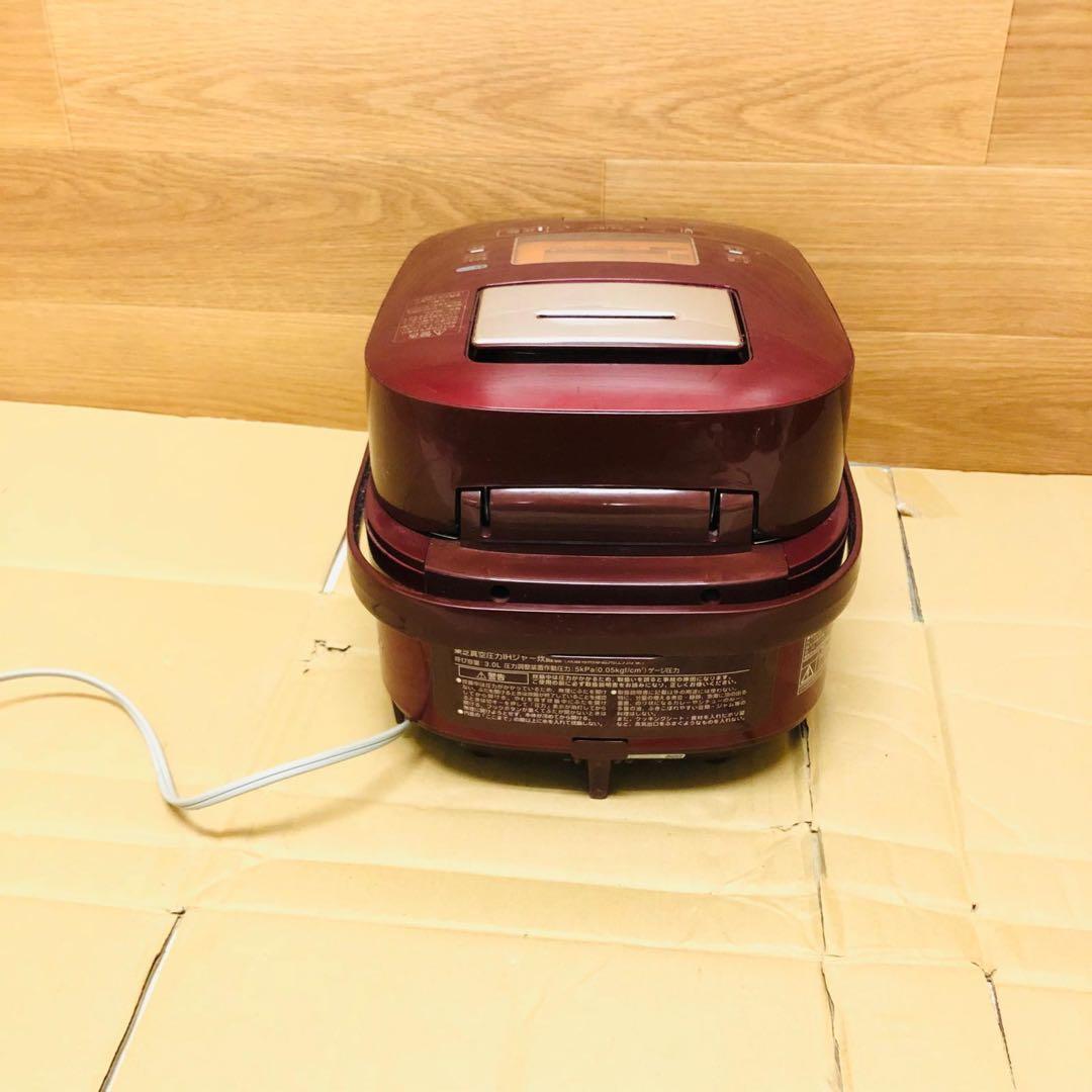 東芝製圧力式IH炊飯器 RC-10VXK グランドレッド (2016年製)