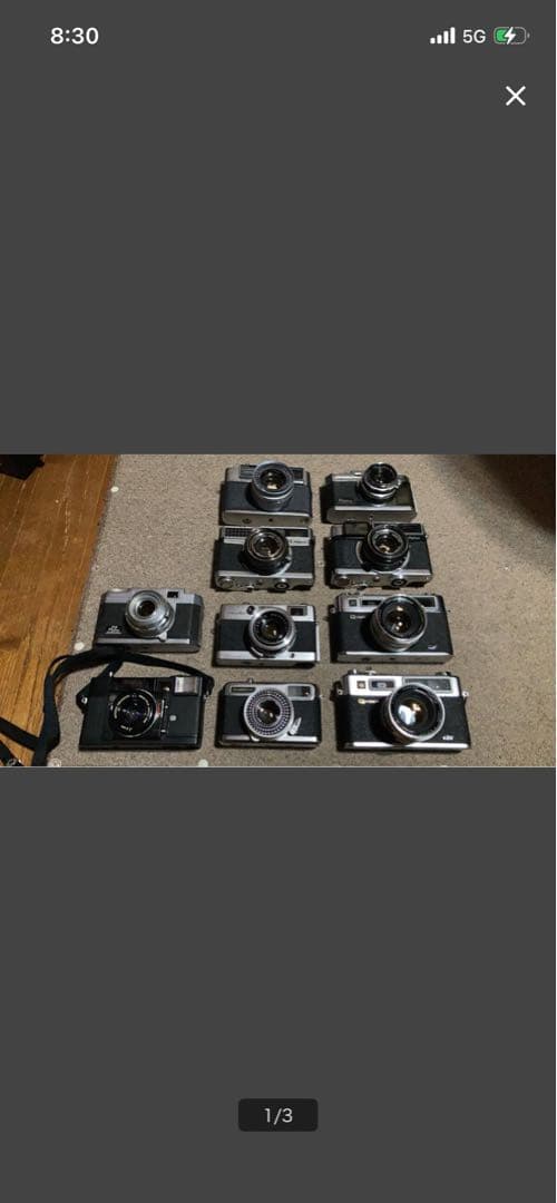 フィルムカメラ 10台セット 黒 シルバー　ジャンク品まとめ売り