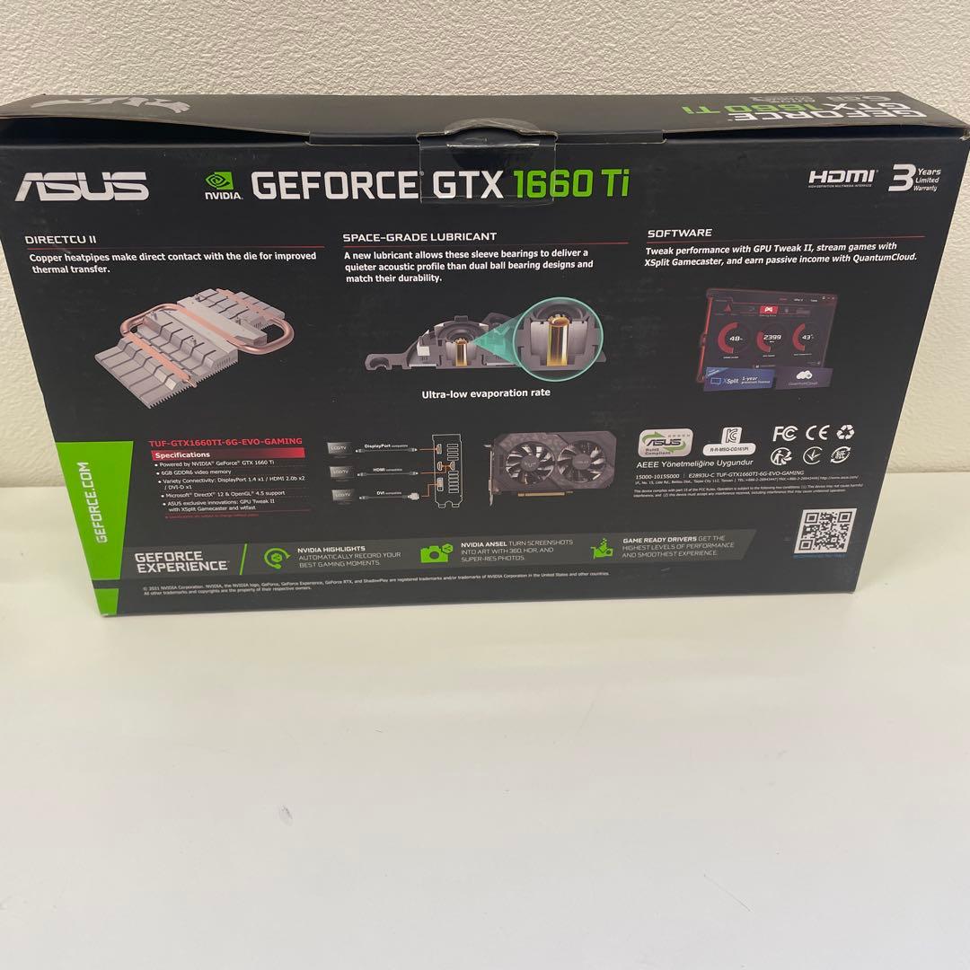 グラフィックボード・グラボ・ビデオカード ASUS TUF GAMING GTX 1660 Ti 6GB