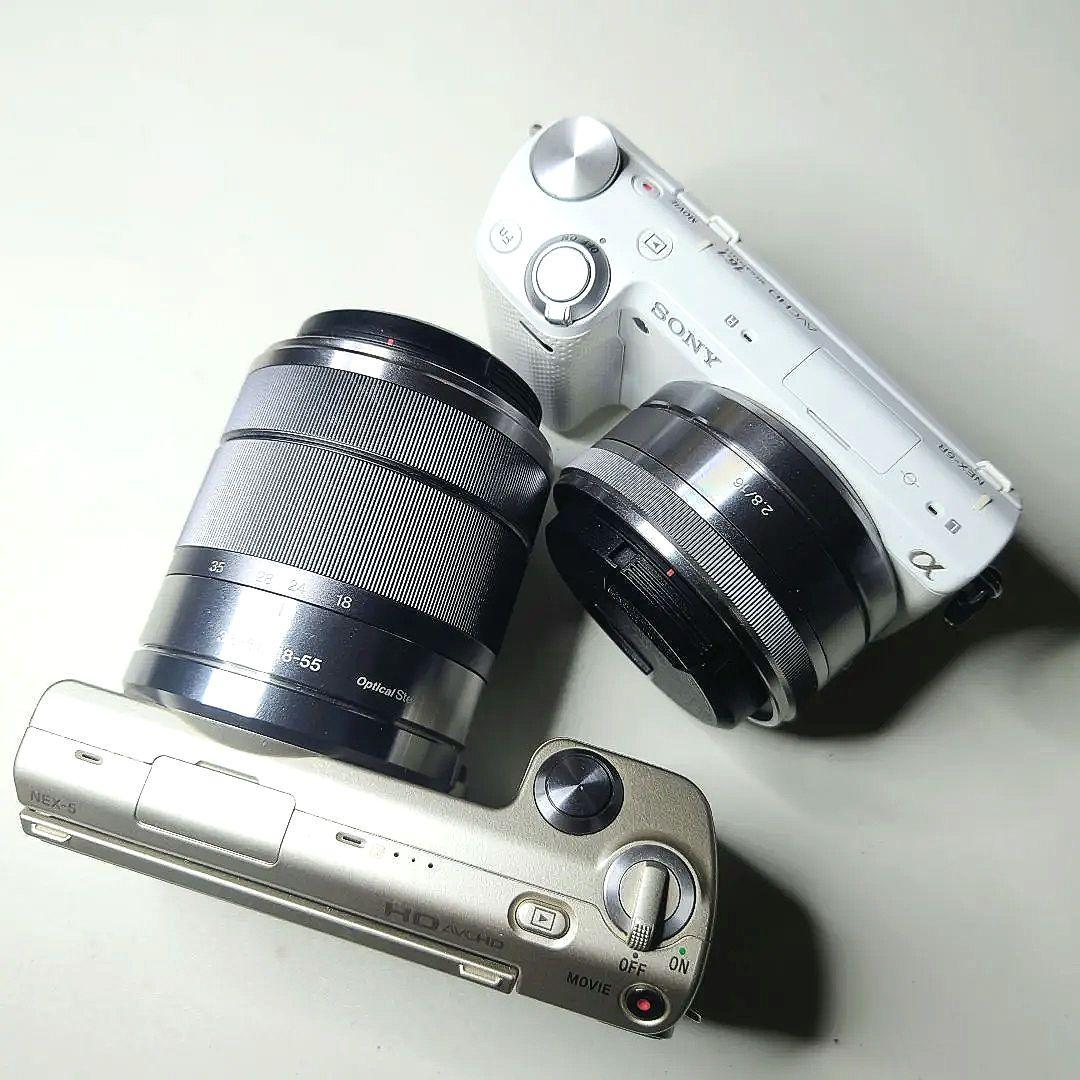 SONY NEX-5R ホワイト（ジャンク扱い）とオマケ