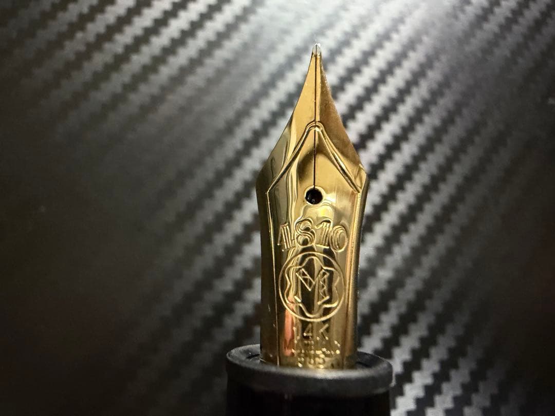 美品 モンブラン マイスターシュテュック 146 万年筆 14K 全金 F 細字
