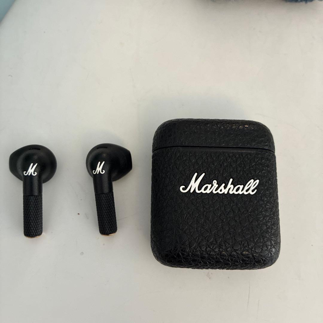 【期間限定値下げ中】Marshall ワイヤレスイヤホン レザー調