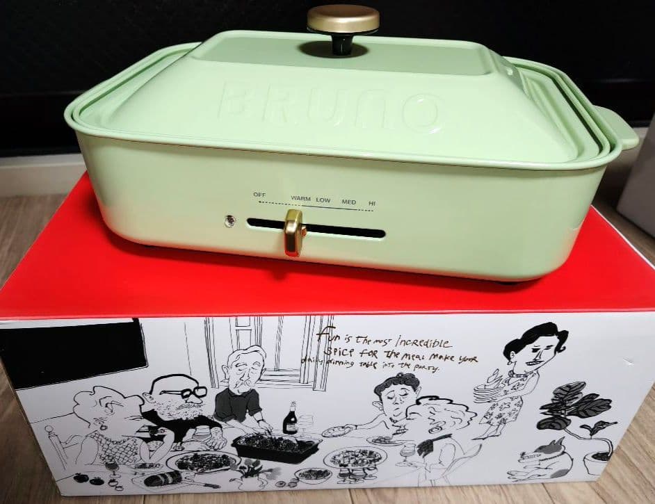 【極美品】BRUNO コンパクトホットプレート ミントグリーン 限定オプション有