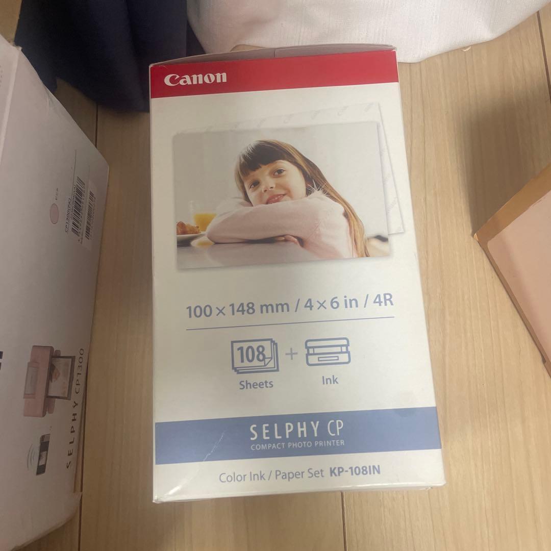 Canon SELPHY CP1300 ピンク, リフィル付き