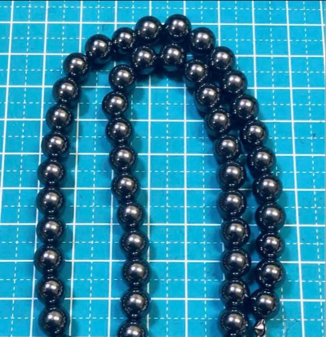 ママママまぁーこ8mm球テラヘルツ45cmネックレス二本