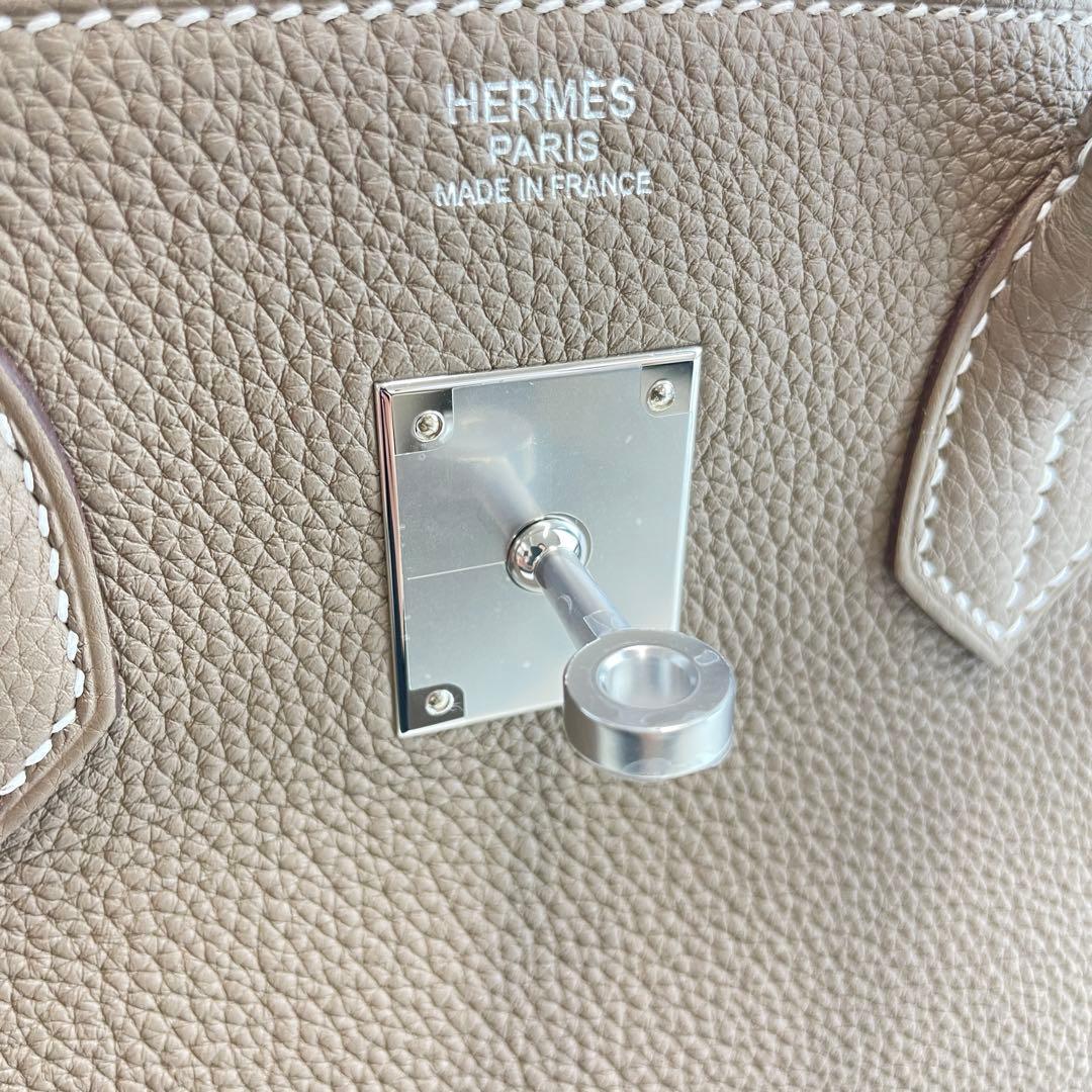 新品未使用 HERMES エルメス　バーキン30　エトープ　シルバー金具