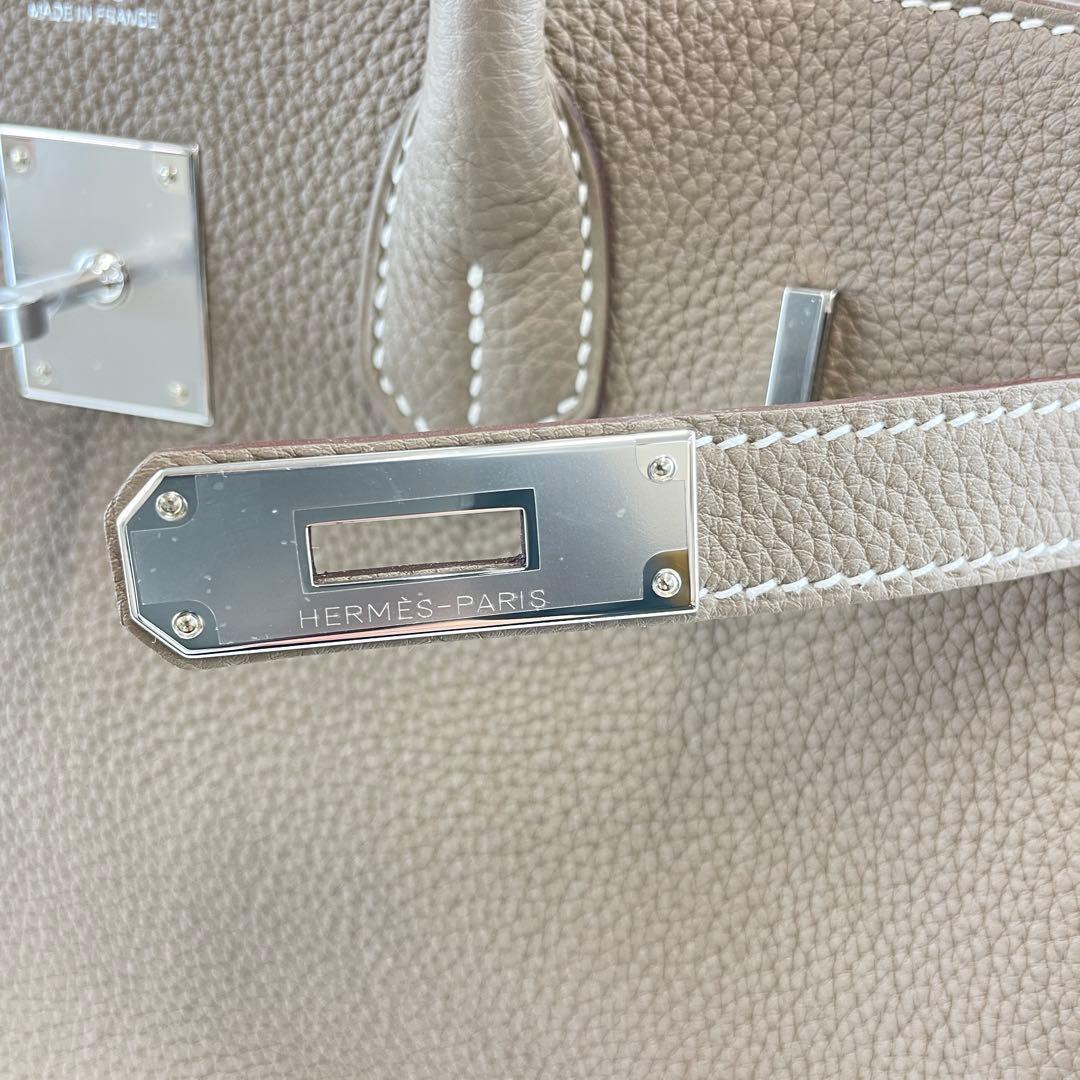 新品未使用 HERMES エルメス　バーキン30　エトープ　シルバー金具