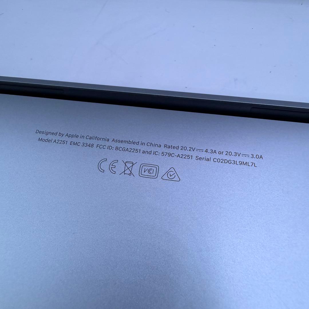 MacBook Pro/2020/13.3インチ/512GB/16GB 美品