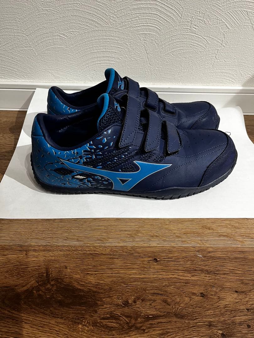 Mizuno ネイビー ベルクロ 安全靴