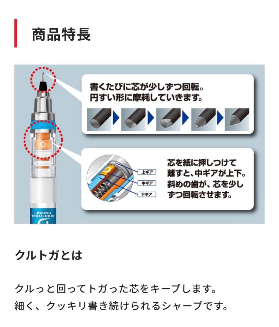 クルトガ ダイブ 0.5ｍｍ アビスブルー 新品未使用